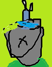 Bucket with fish